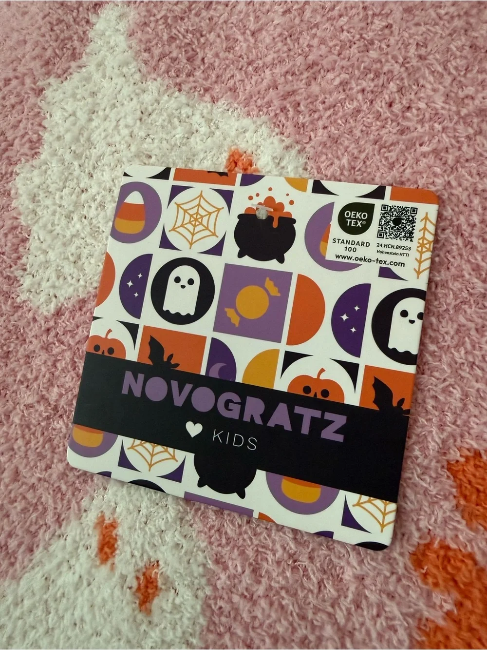 NOVOGRATZ Pink Ghost Print Cozy Blanket